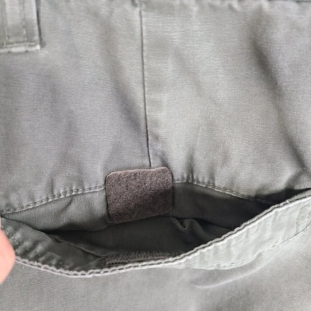 Vintage Columbia XCO Olive Green Cargo Hiking Shorts Flat Front Outdoor 36x9